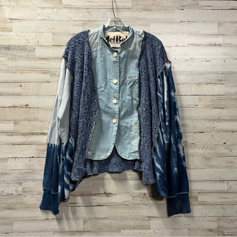 UPCYCLE by JelBel Unique One of a Kind Patchwork Button-Down Jacket